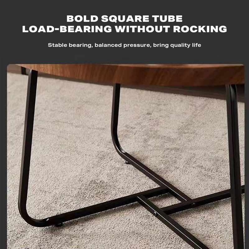 Removable Set of 2 Round Coffee Table  Walnut Nesting Side End Table Furniture Price