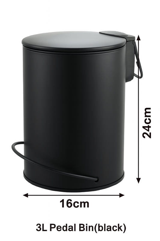 3L Soft Close Pedal Bin Black Price