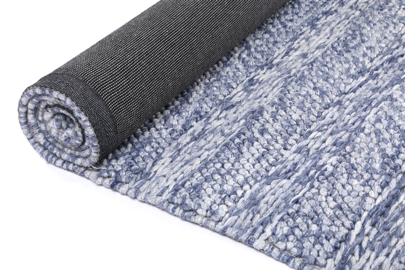 Harlow Ringlets Blue Wool Blend Rug 160x230 Price