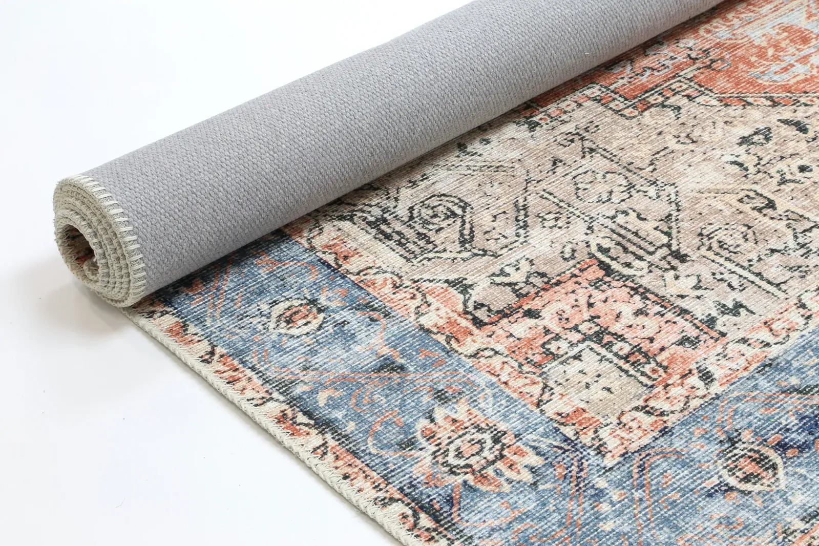 vintage-crown-cezanne-terracotta-sky-distressed-vintage-rug 80X400 Price