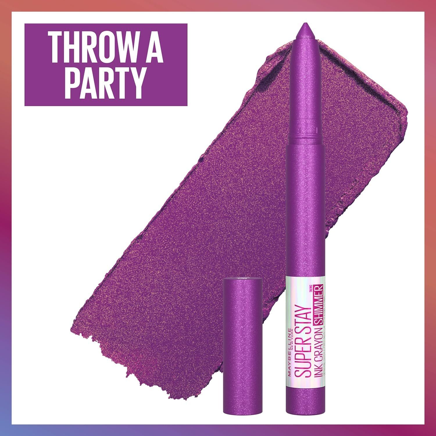2x Maybelline New York Superstay Ink Longwear Crayon Lipstick - Throw a Party 170 Price