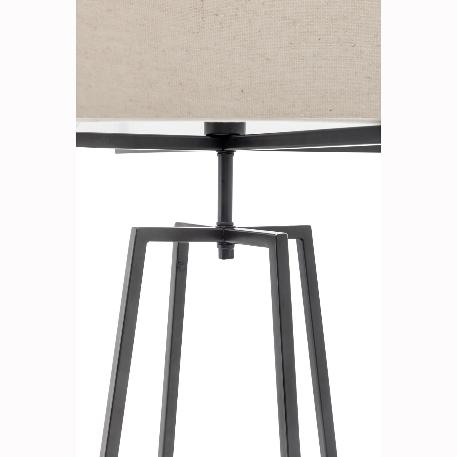 Modern Dimmable Floor Lamp w/ Linen Shade Designer Lighting - Matte Black Price