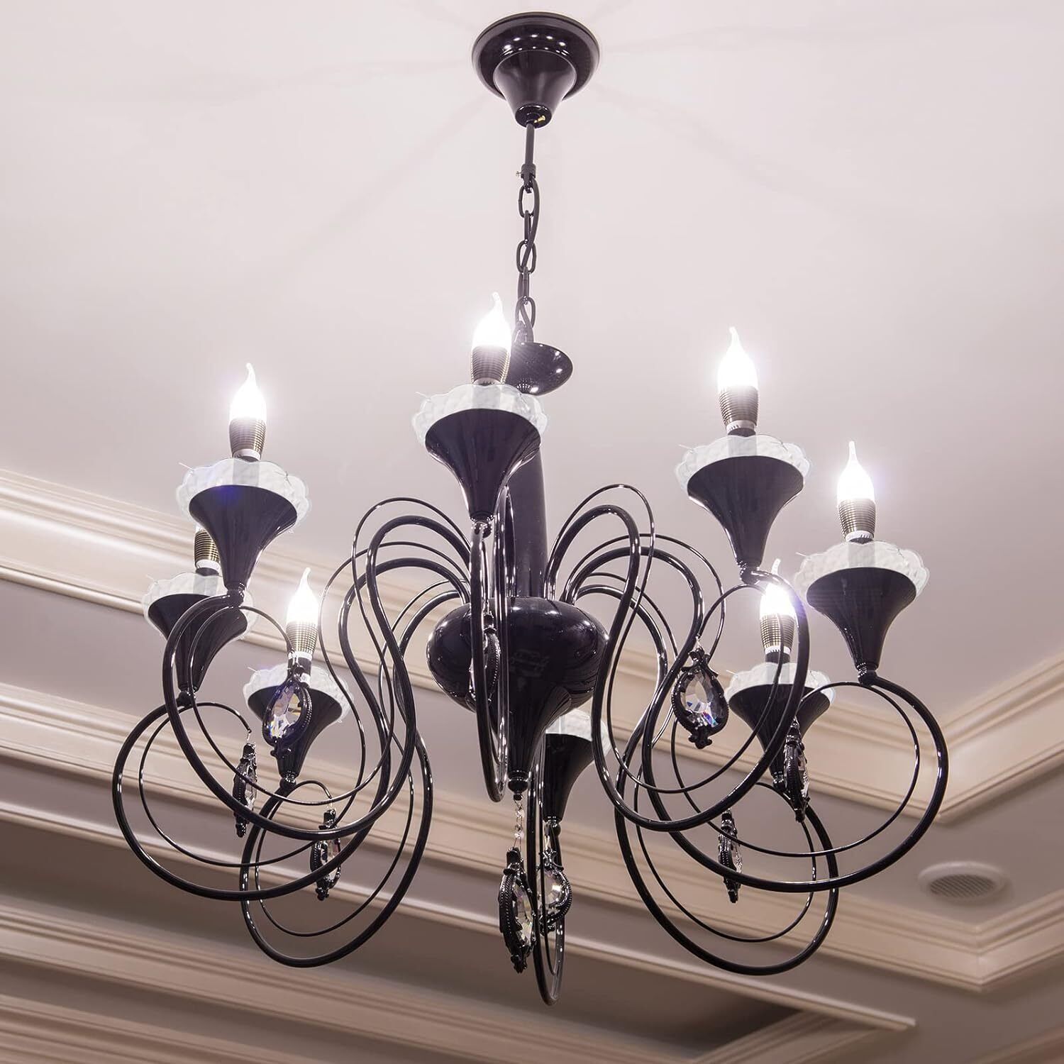 120mm Crystal Chandelier Bobeche Lamp Chandelier Part w/ Gold Pins (30mm Hole) Price
