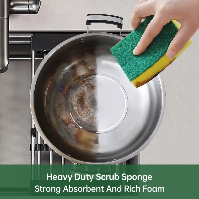 36x Scourer Sponges Strong Commercial Grade Regular Duty 15x10x3cm Bulk Price