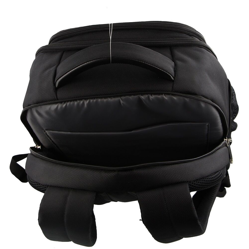 30L Pierre Cardin Large Backpack Bag w Laptop Sleeve Travel Luggage RFID - Black Price