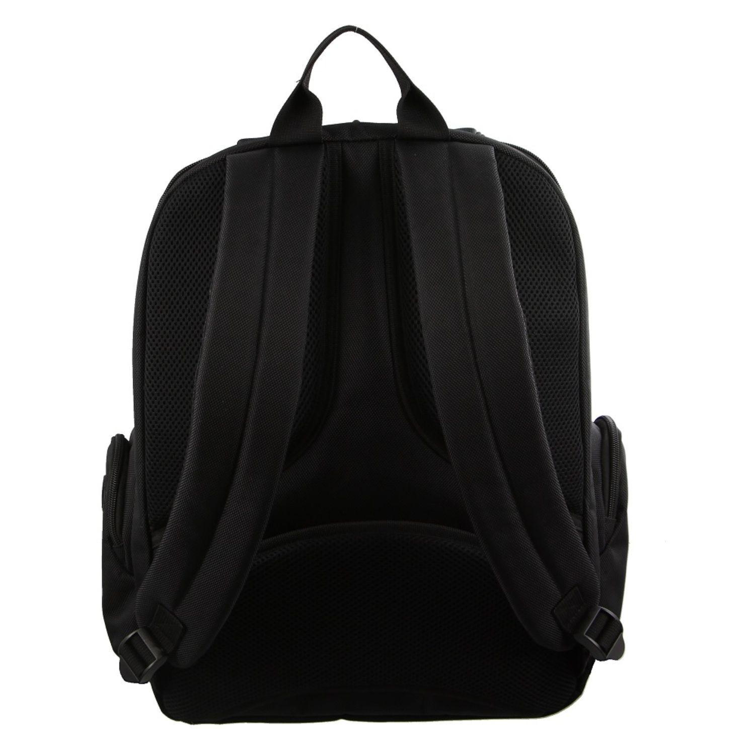 30L Pierre Cardin Large Padded Backpack Bag w Laptop Sleeve Travel Luggage - Black Price