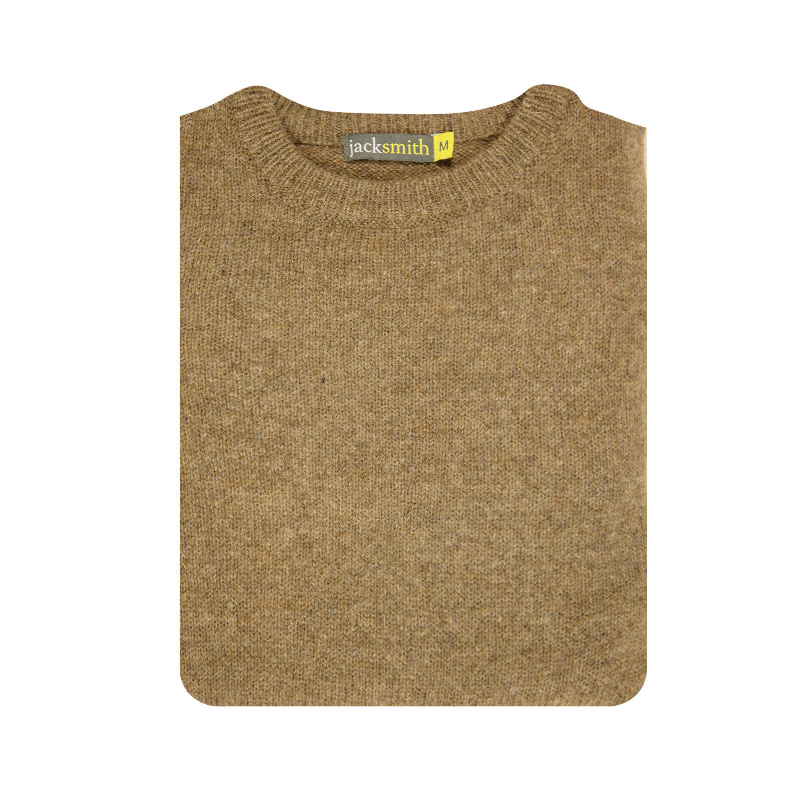 100% SHETLAND WOOL CREW Round Neck Knit JUMPER Pullover Mens Sweater Knitted - Nutmeg (23) - S Price