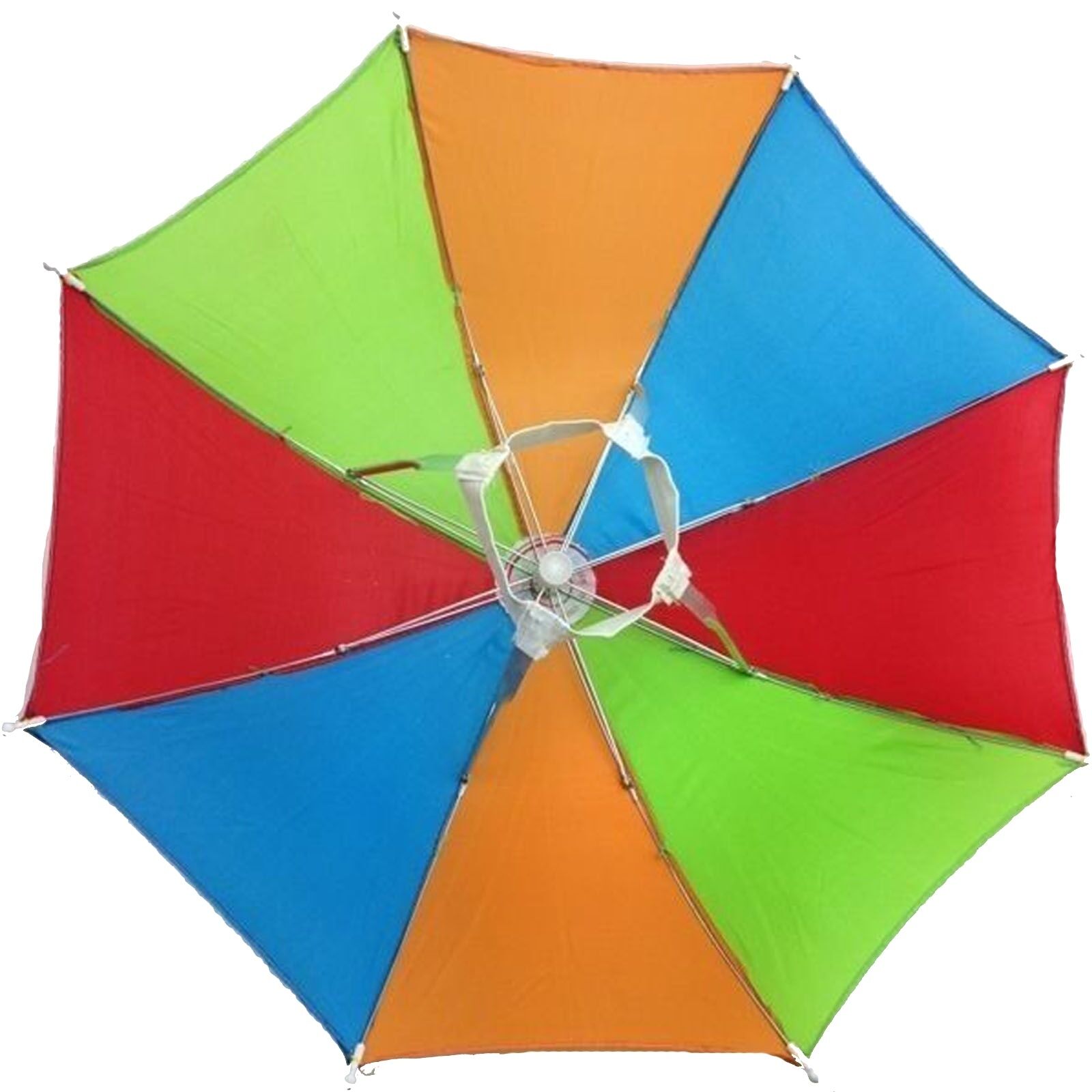2pcs Set Rainbow Umbrella Hat + 70s Fake Moustache Costume Props Novelty Fancy Price
