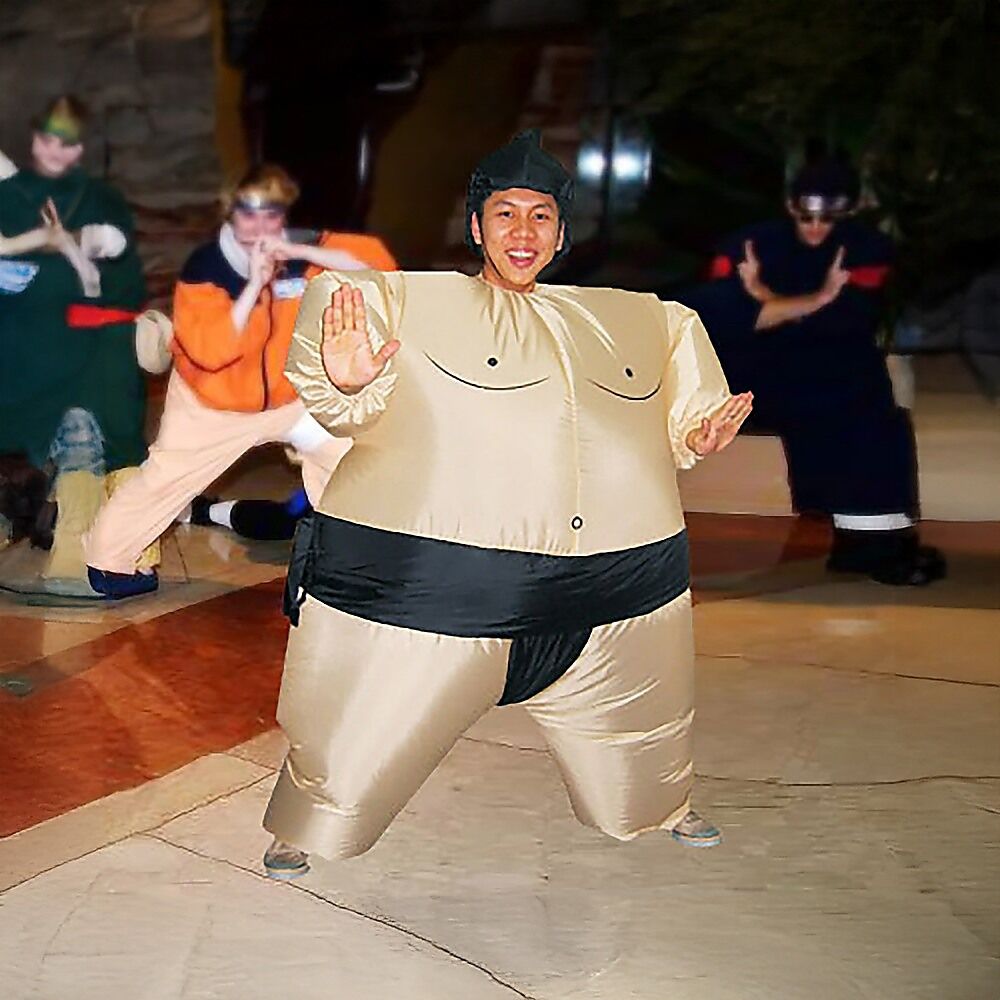 SUMO Fancy Dress Inflatable Suit -Fan Operated Costume Price