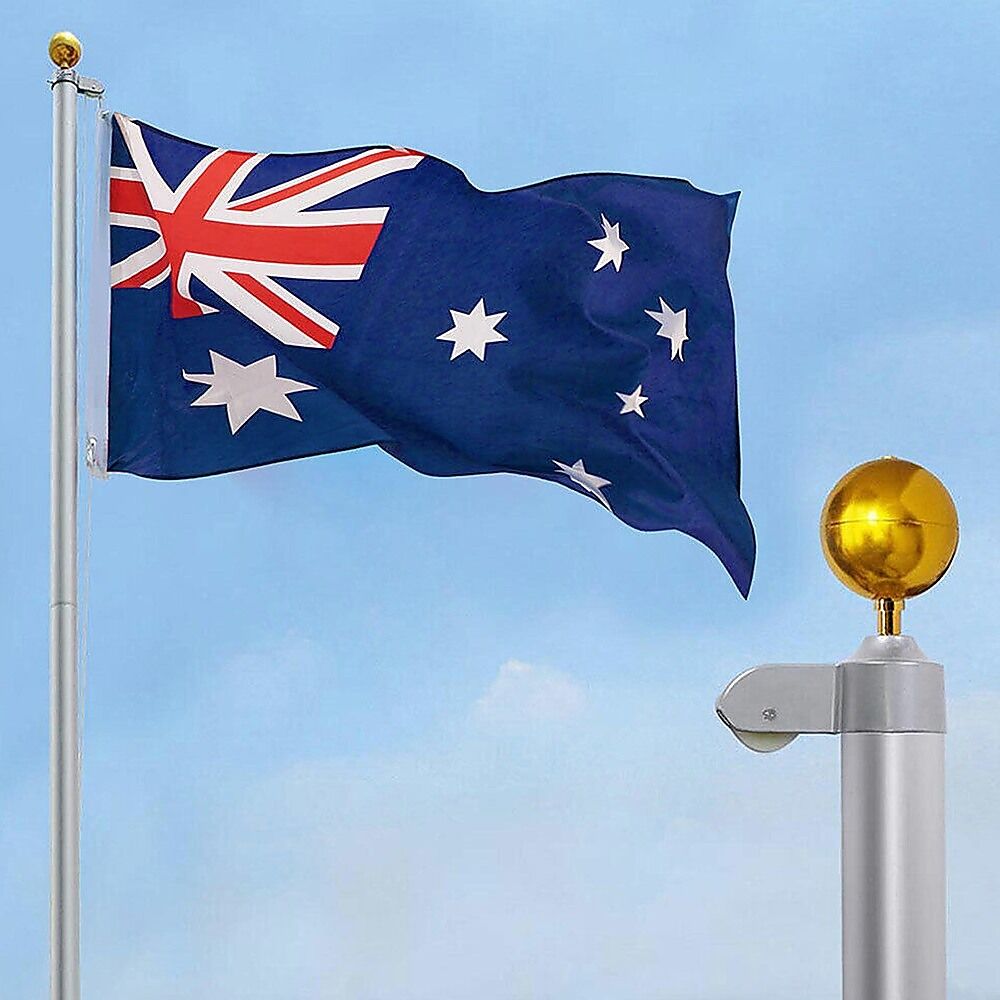 6.0m Flag Pole Full Set / Kit w Australian Flag Price