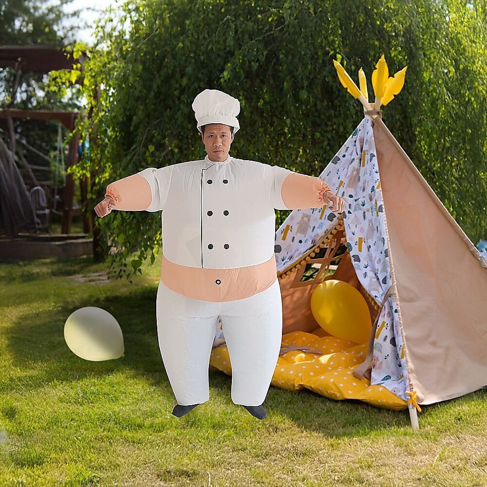 CHEF Fancy Dress Inflatable Suit -Fan Operated Costume Price