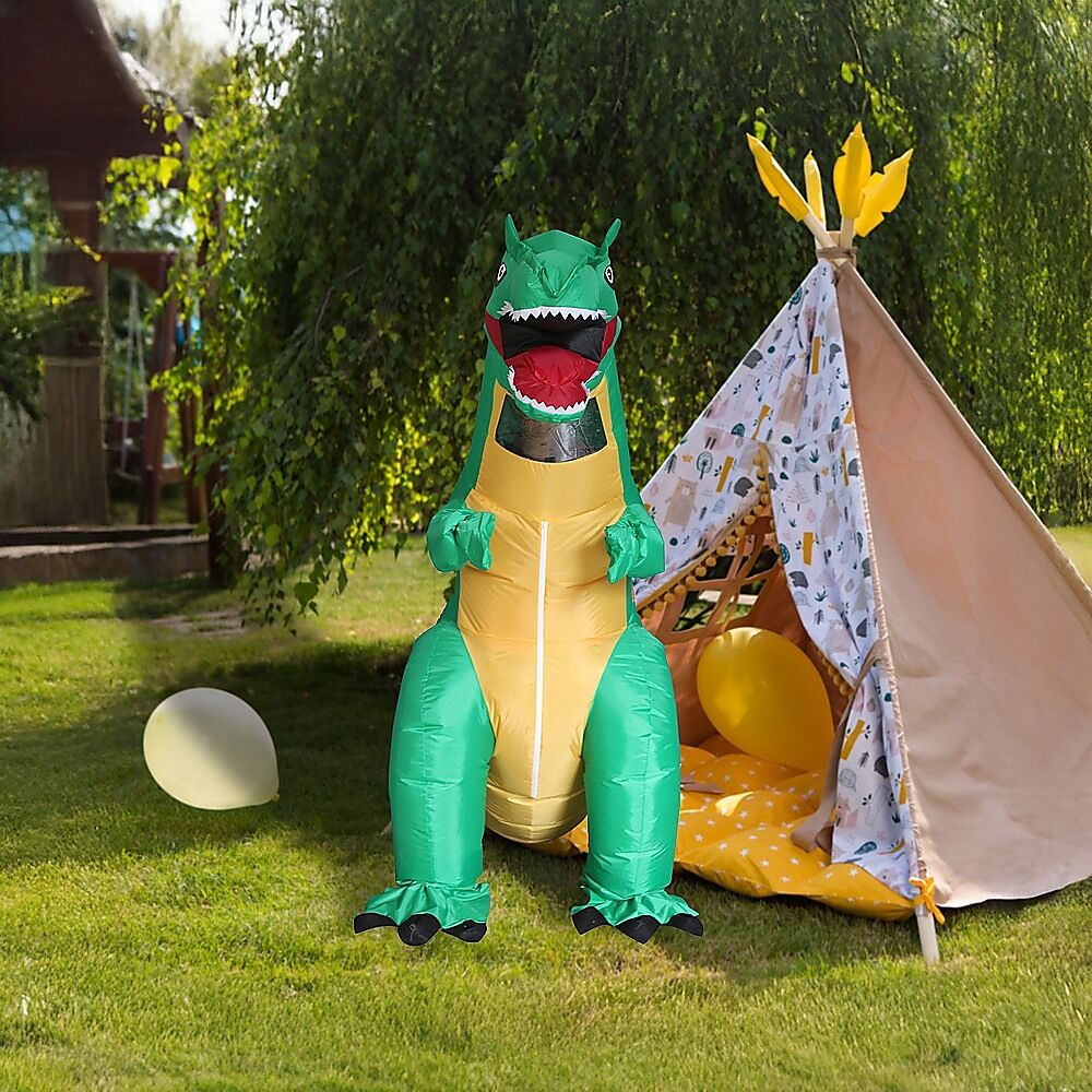 Dinosaur T-Rex Fancy Dress Fan Inflatable Costume Tyrannosaurus Suit Price