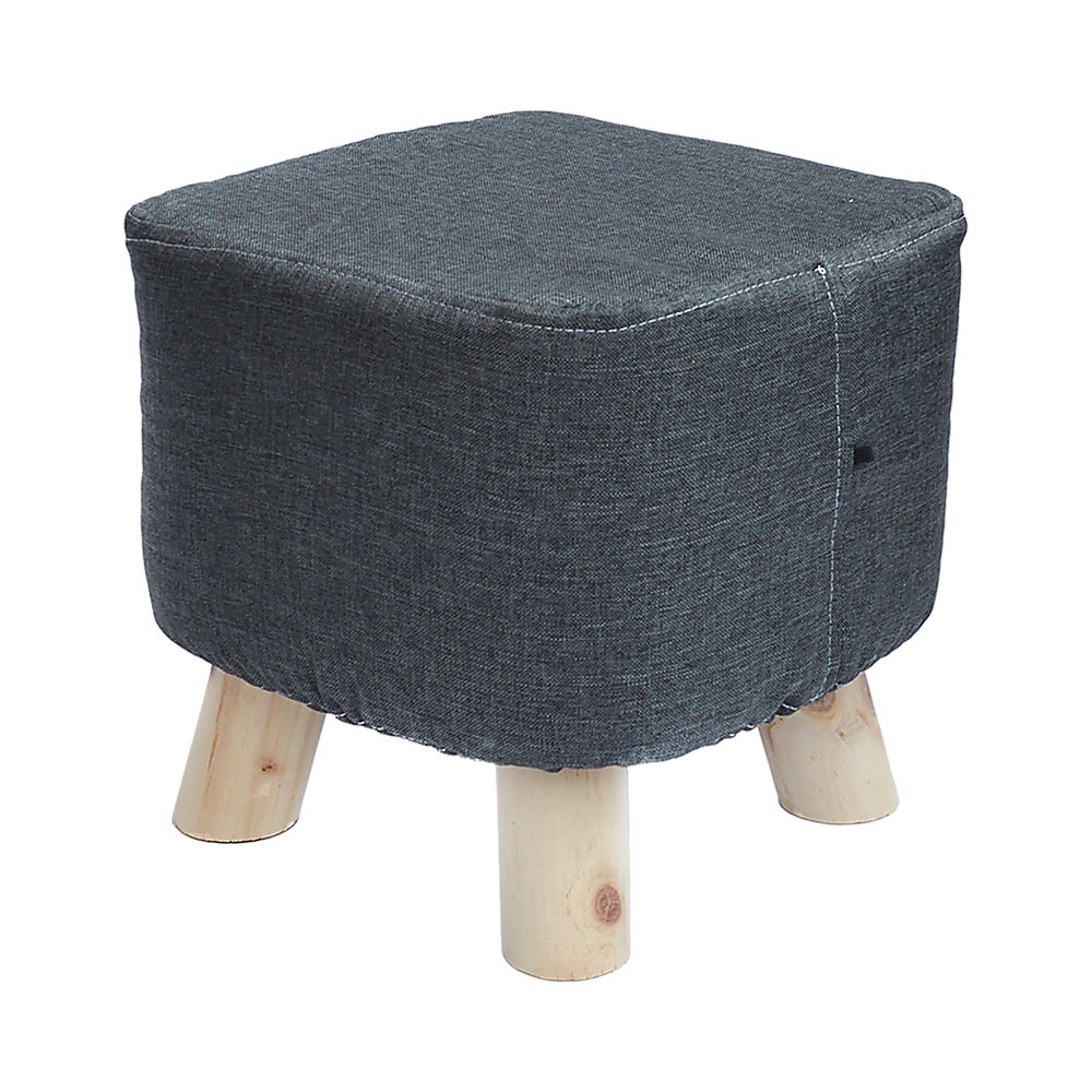 Fabric Ottoman Foot Stool Rest Pouffe Footstool Wood Storage Padded Seat Price