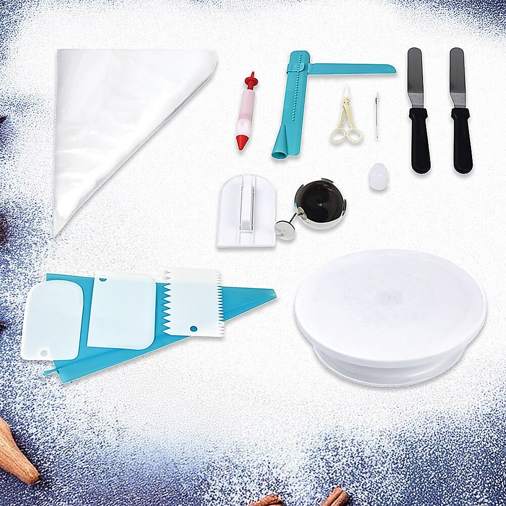 164Pcs Cake Decorating Kit Turntable Rotating Baking Flower Icing Piping Nozzles Price