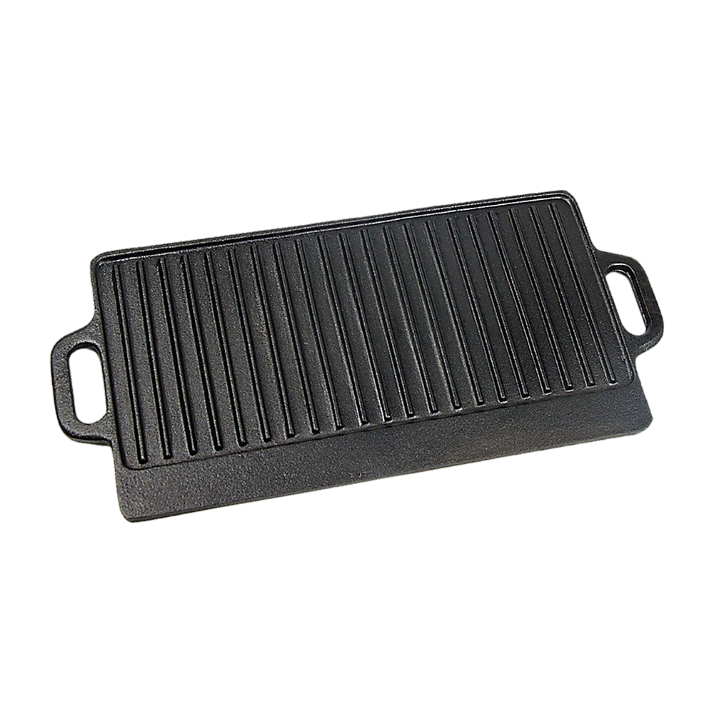46x22 cm Cast Iron Reversible Griddle Plate BBQ Hob Cooking Grill Pan Price