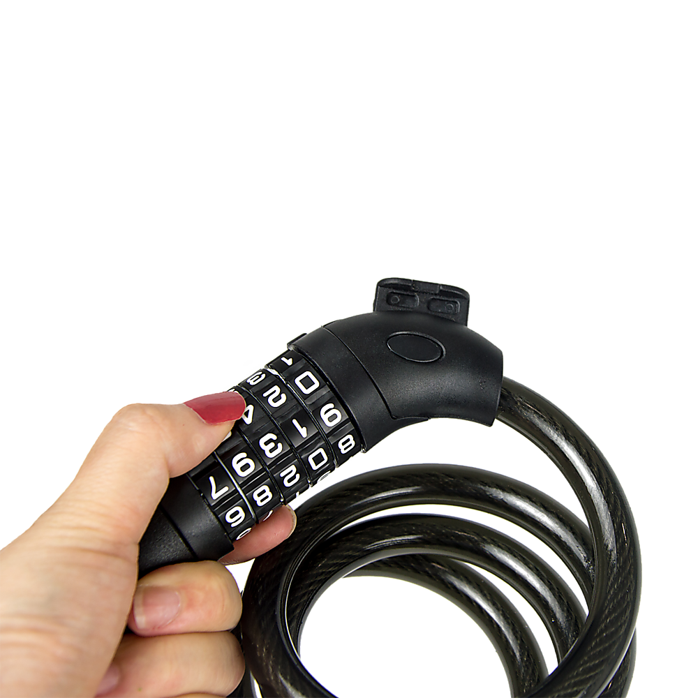 Security 5 Digit Combination Bike Cable Lock with Mounting Bracket Price