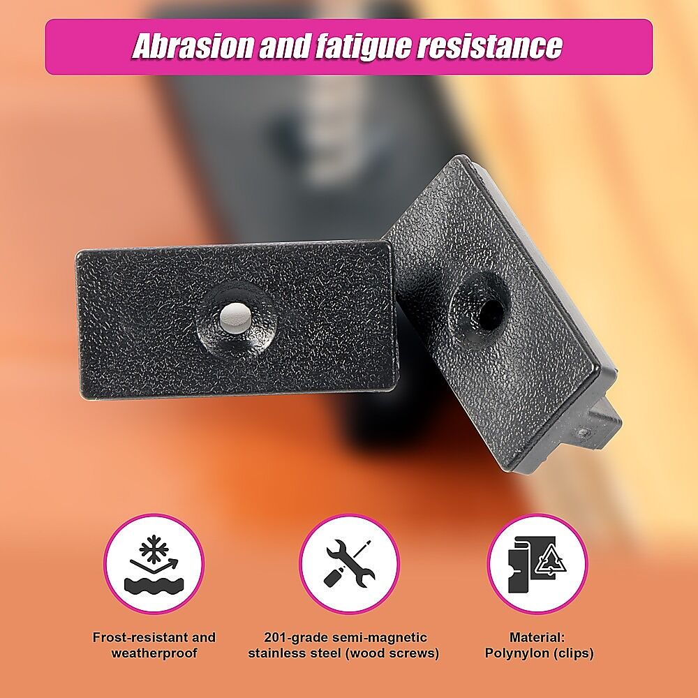 100 Composite Decking Hidden Fixing Fasteners Plastic T Clips & Screws Price