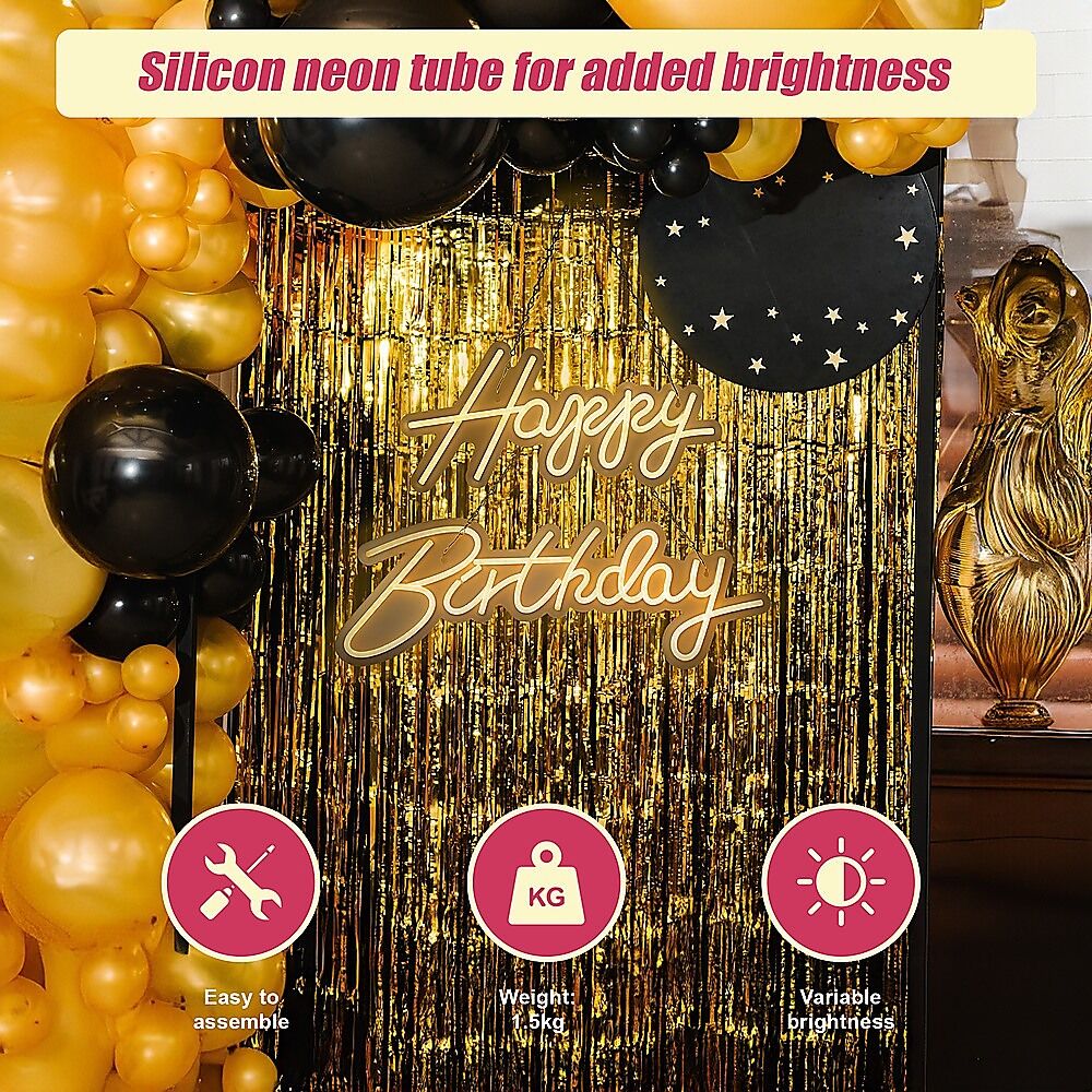 Happy Birthday Neon Sign Hanging Glowing Party Decoration Price