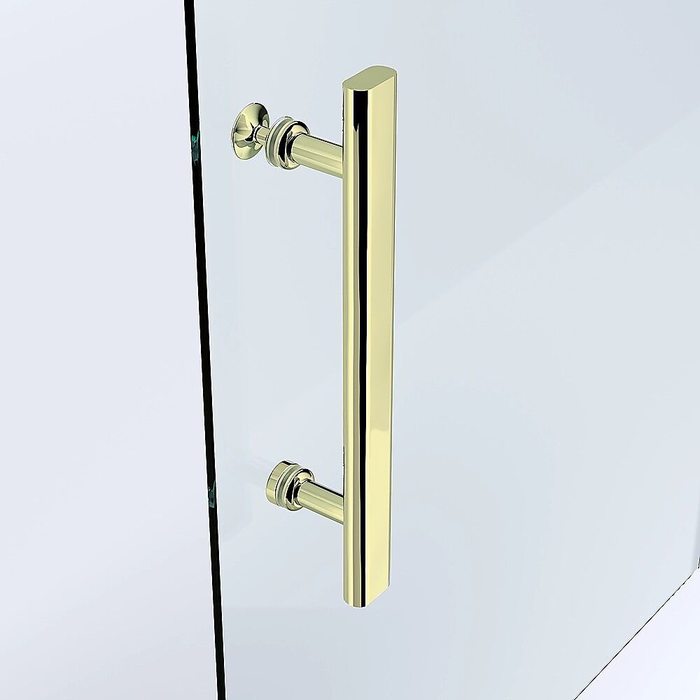 Adjustable 1000x1000mm Double Sliding Door Glass Shower Screen in Gold Price