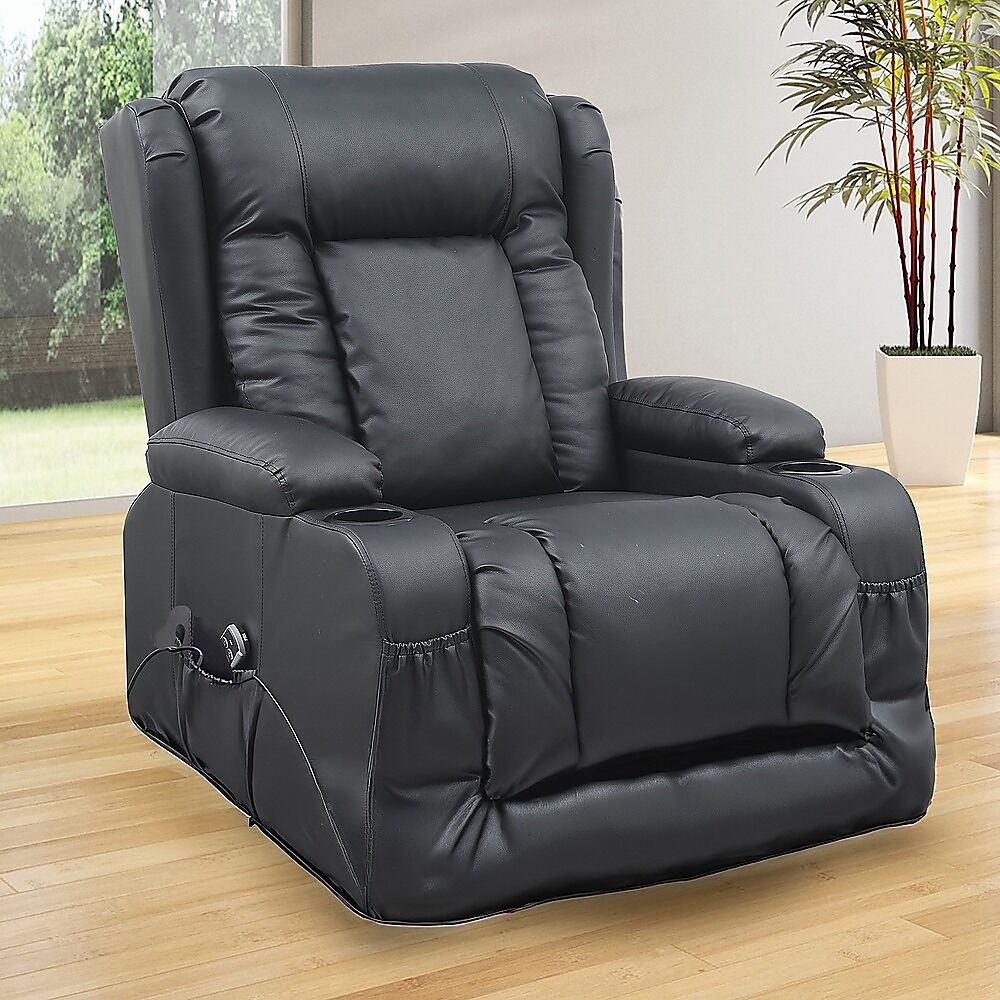 Lift Heated Leather Recliner Electric Massage Chair with USB port Price