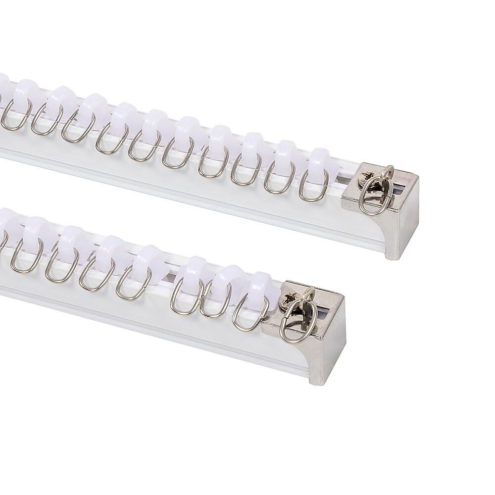 1.5m Double Curtain Tracks Aluminium Rail & Brackets For Both Curtain and Sheer with ceiling and wall accessories Price