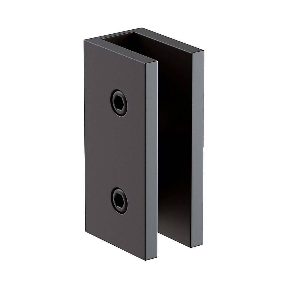120cm Frameless Glass Bath Screen with Brass Brackets - Black Price