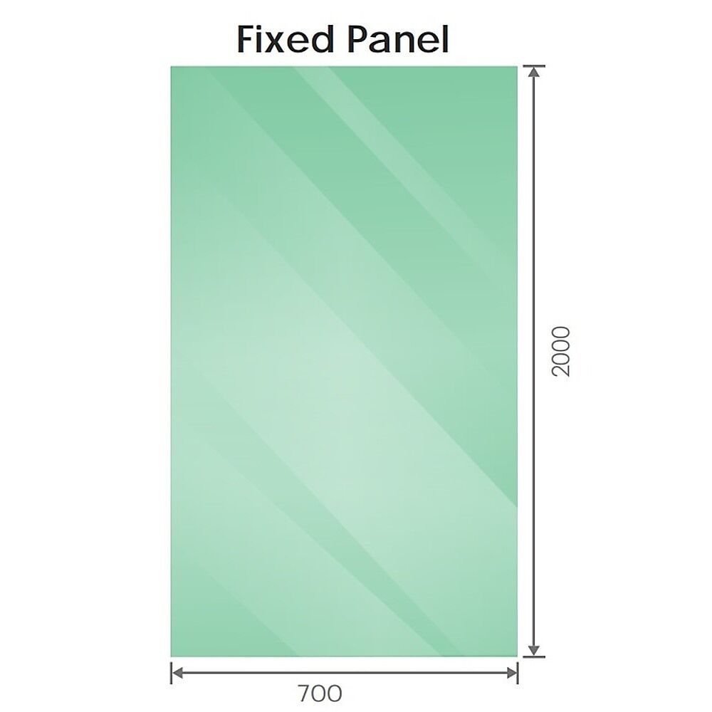 100x70cm Corner Frameless Shower Screen with Black Brackets and Brass Hinges, Square Knob Handle Price