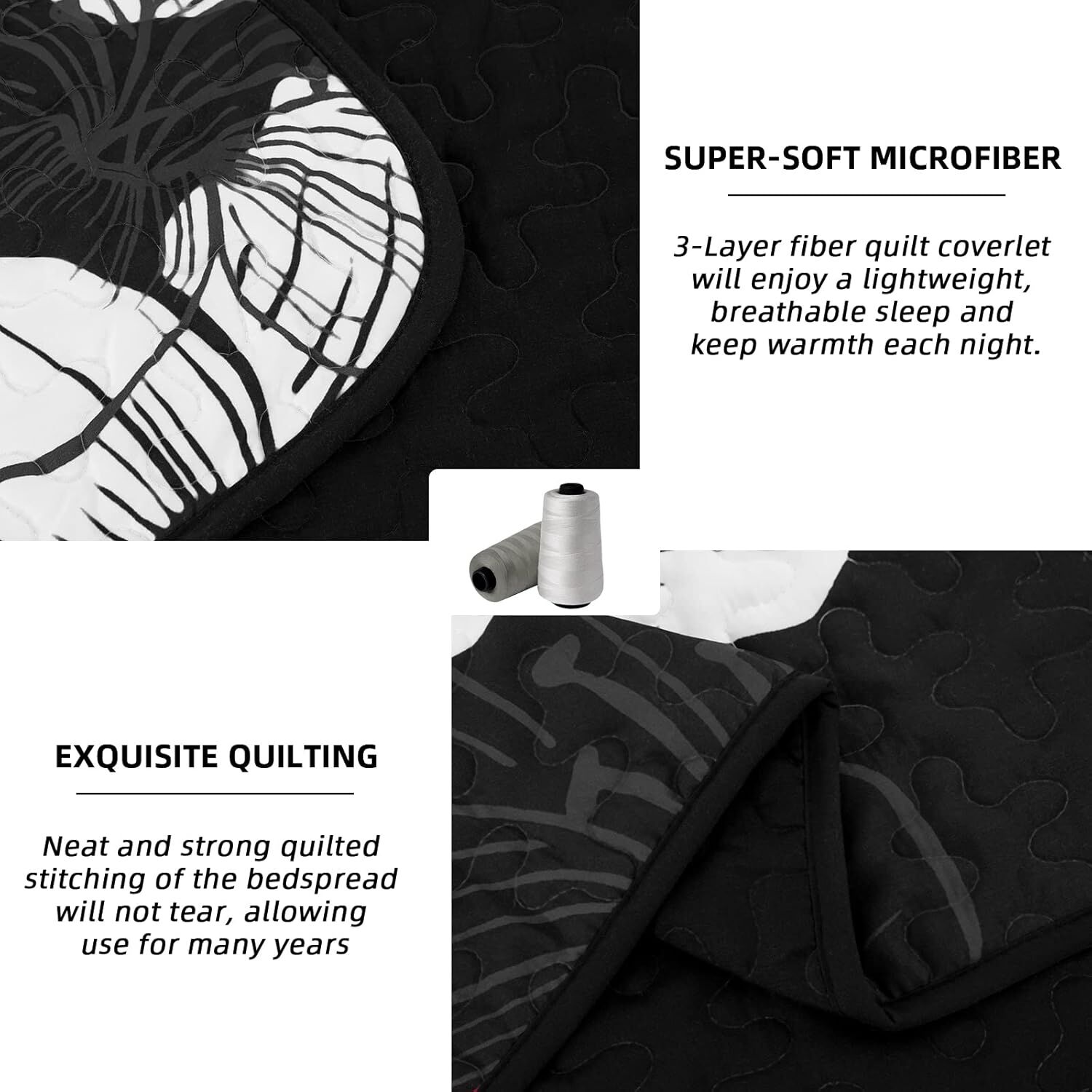 Glorious Quilted coverlet and pillowcovers set: Unmatched Beauty - Queen size Price