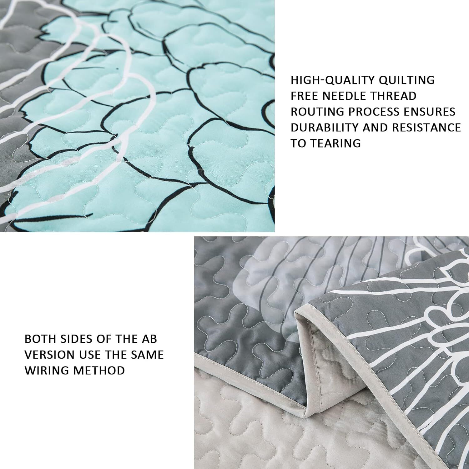 Opulent Quilted Coverlet and Pillowcases Set: The Ultimate in Bedroom Luxury - Queen size Price