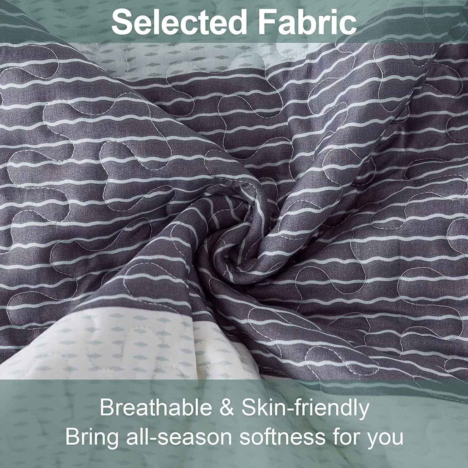 Ethereal Quilted Bedspread and Pillowcases Set: A Dreamy Addition to Your Home - Queen size Price
