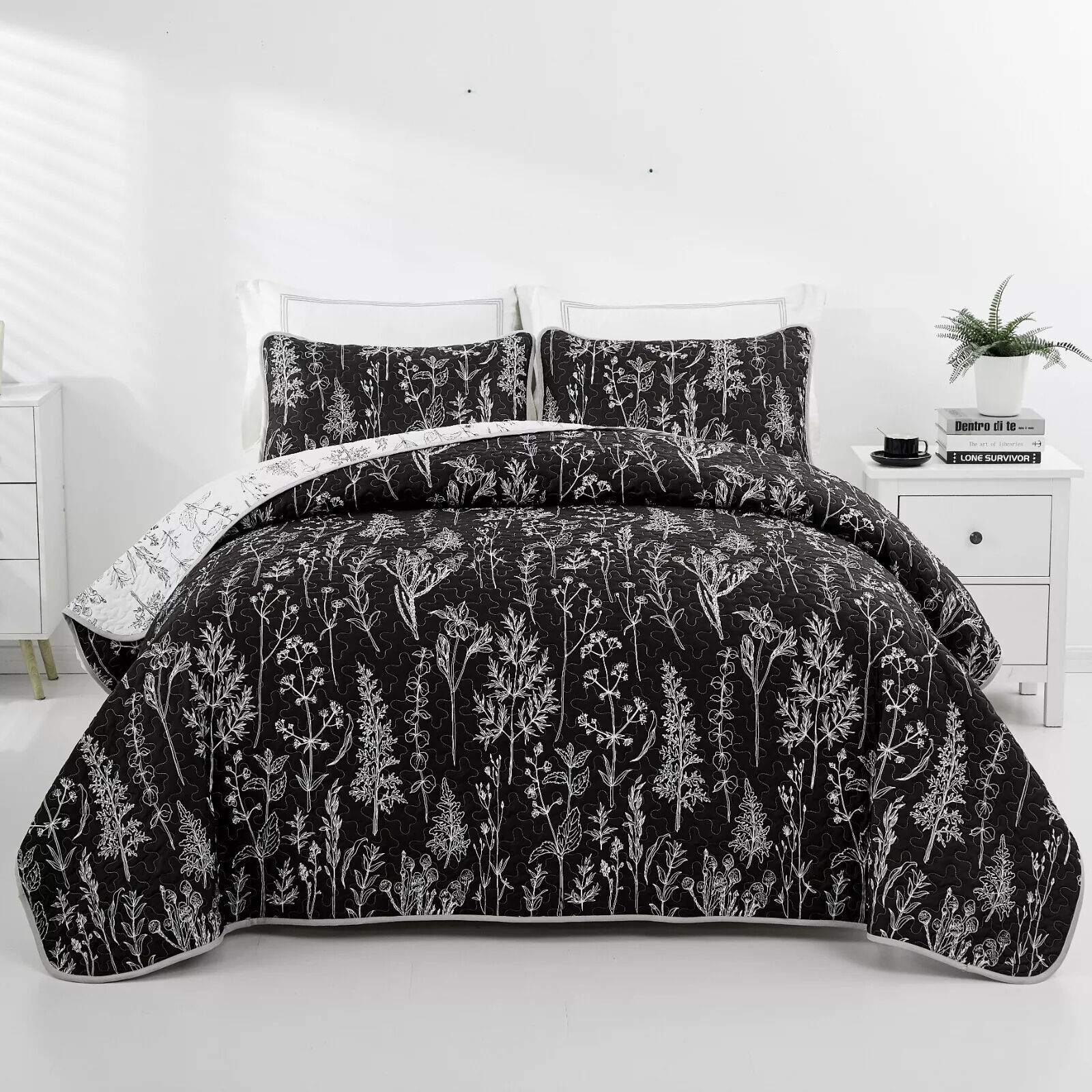 Cultured Quilted Coverlet and Pillowcases Set: Style Meets Functionality - Queen size Price