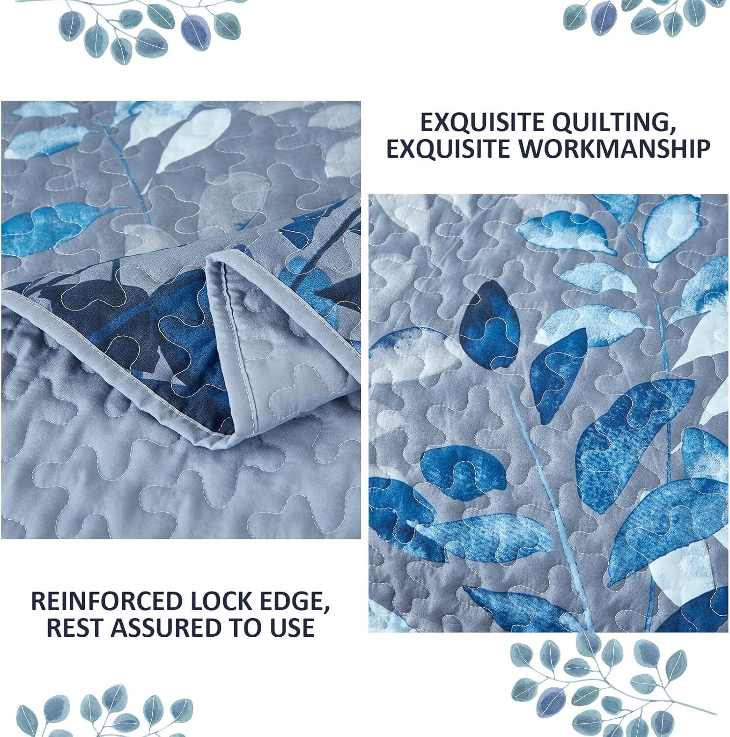 Nostalgic Quilted coverlet and pillowcovers set: Classic and Timeless - Queen size Price