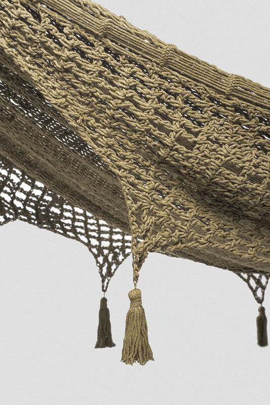 Outdoor undercover cotton Mayan Legacy hammock with hand crocheted tassels Queen Size Cedar Price