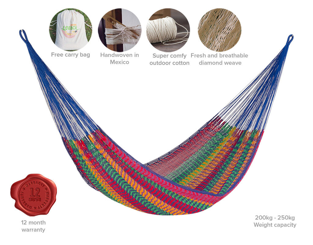 Outdoor undercover cotton Mayan Legacy hammock King size Mexicana Price