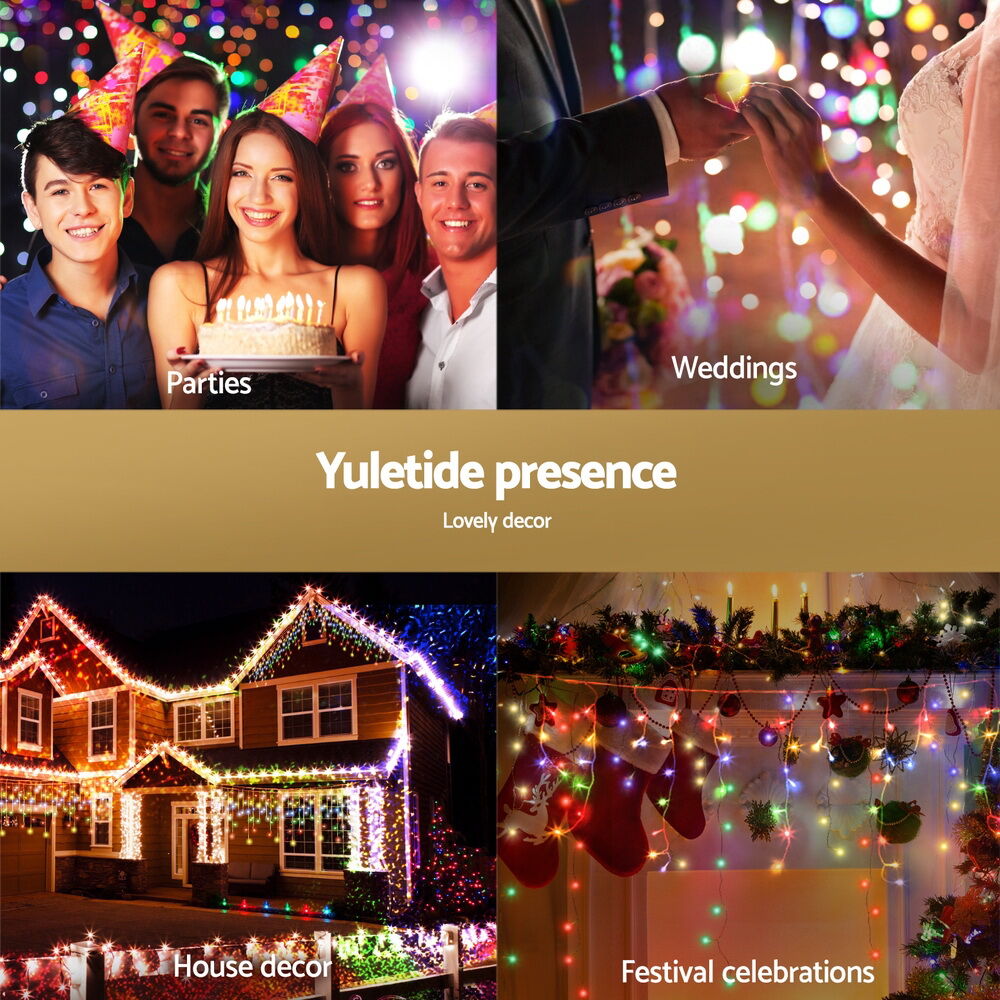 32M Christmas Lights Icicle String Light 960 LED Multi-coloured Price