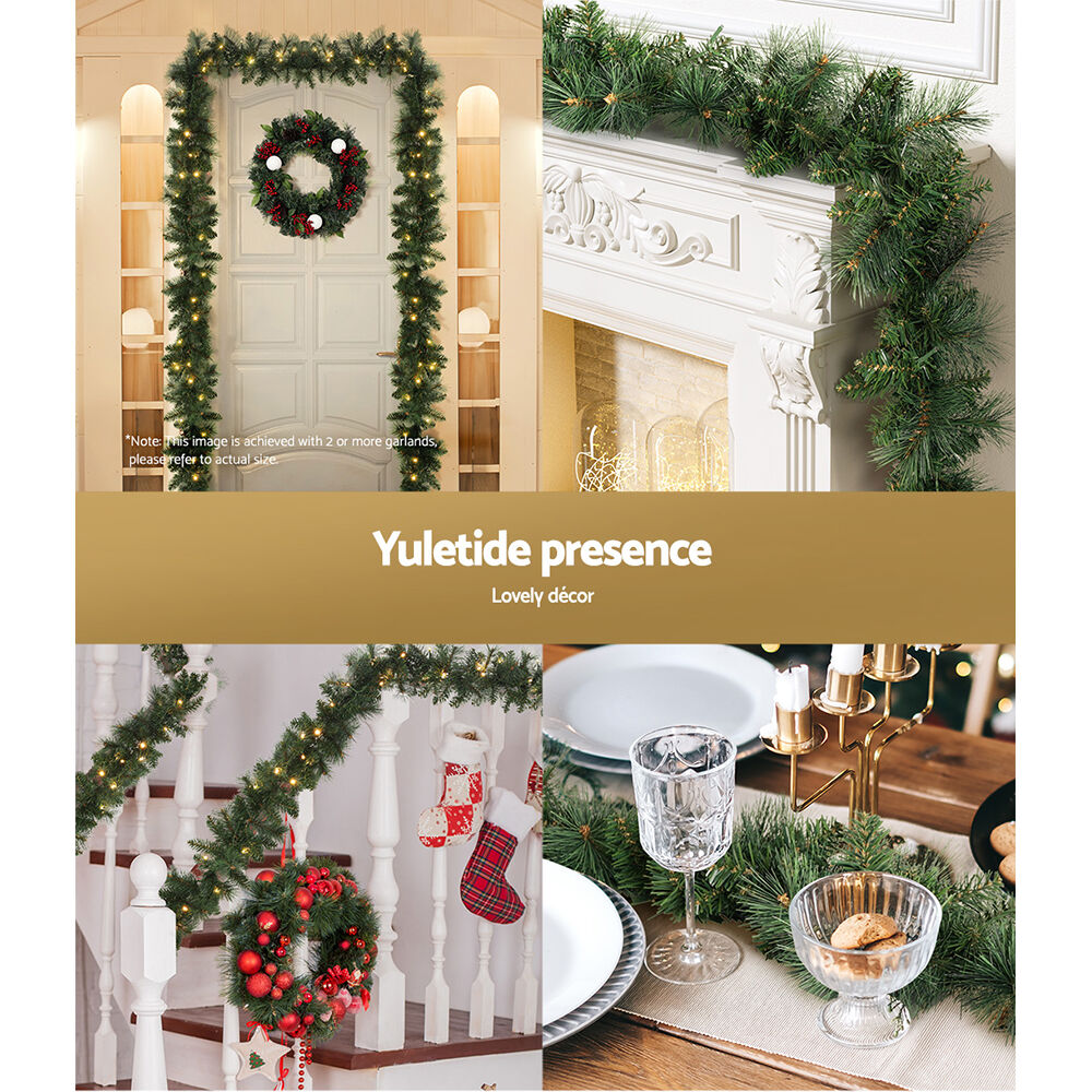 1.8m Christmas Garland with LED lights Party Xmas Decorations Price