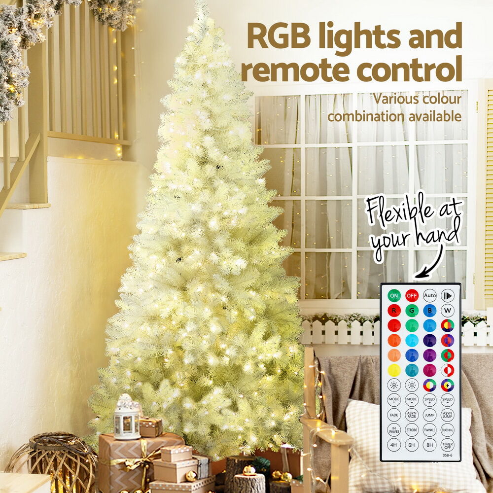 Christmas Tree 2.1m RGB Remote Xmas Party Decorations 1310 Tips Price