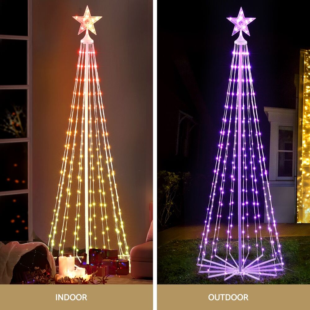 Christmas Tree 1.8m 265 RGB LED Fairy Lights Xmas Trees Decoration Price