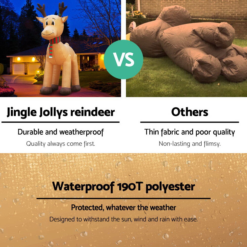 Christmas Inflatable Reindeer 5M Illuminated Decorations Price