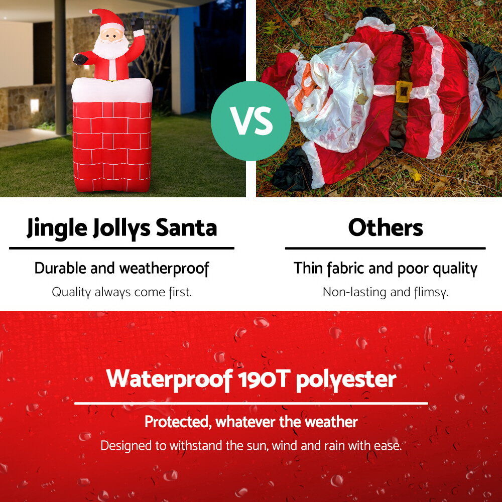 Christmas Inflatable Santa Pop Up 1.8M Illuminated Decorations Price
