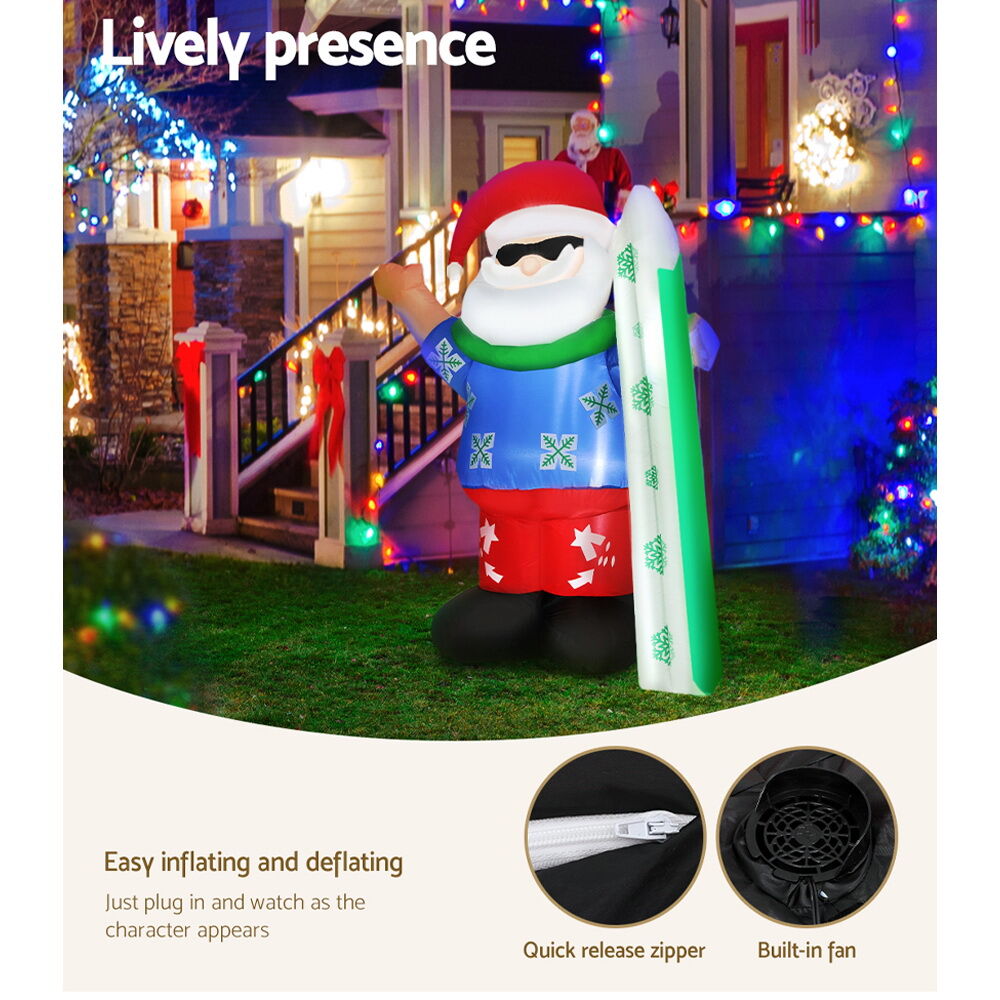 Christmas Inflatable Santa 1.6M Illuminated Decorations Price