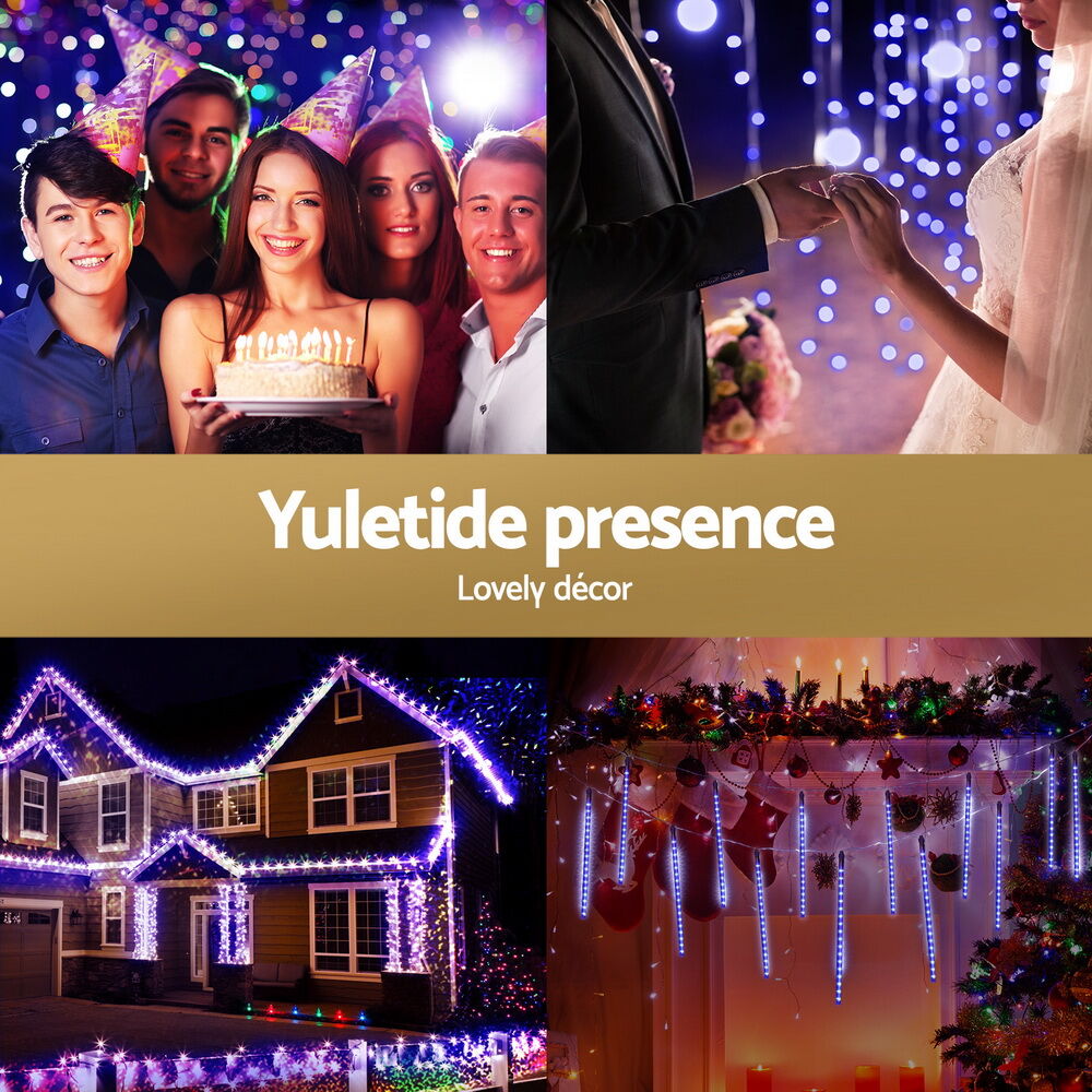 7M Christmas Lights Shower Light 288 LED Icicle Falling Metor Price