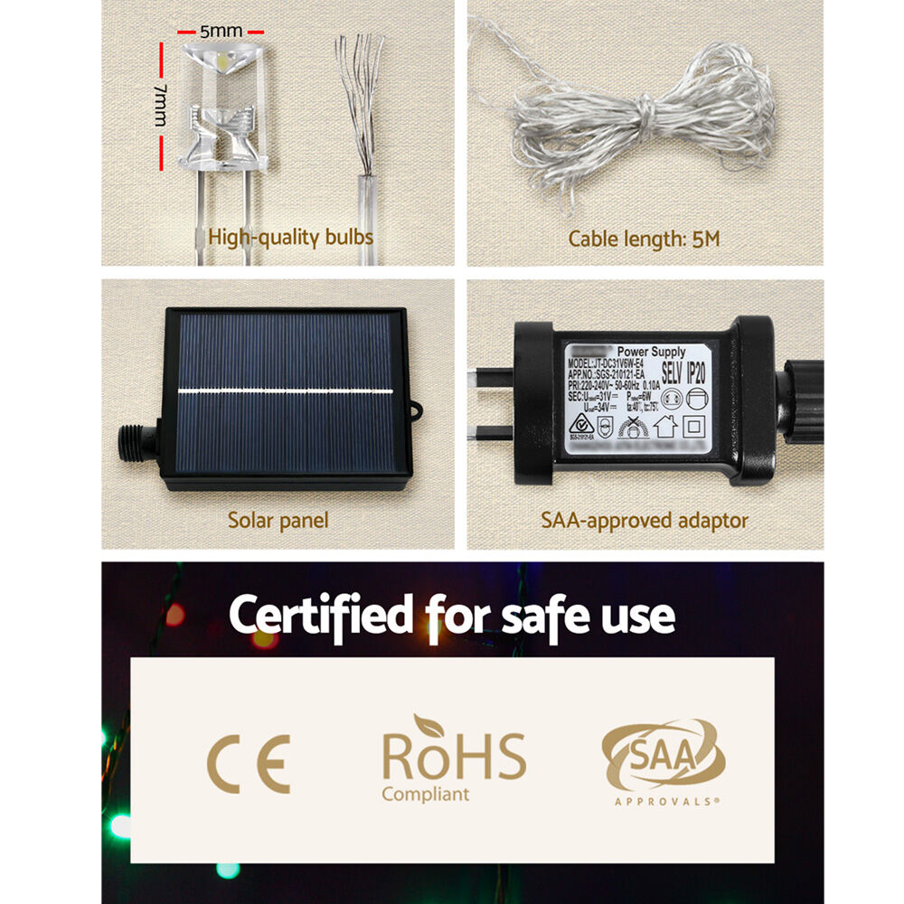 5M Solar Christmas Lights String Light 320 LED Price