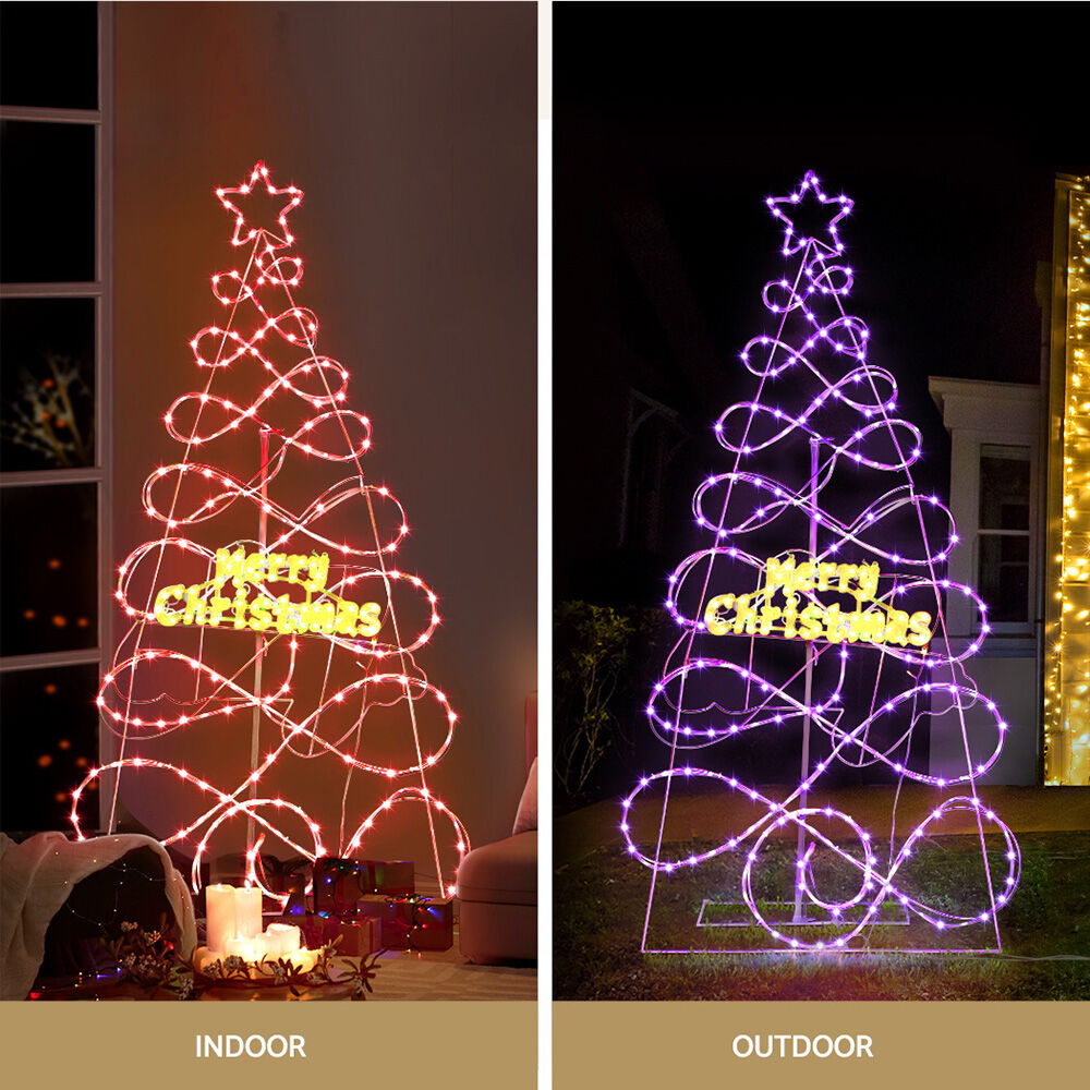 Christmas Tree 1.7m 230 RGB LED Motif Lights Xmas Trees Decoration Price