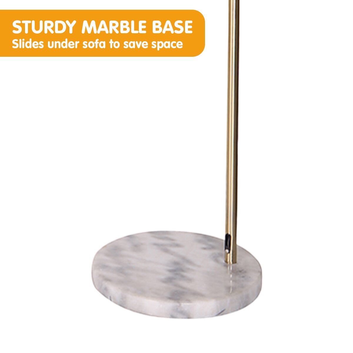 Sarantino Arc Floor Lamp Antique Brass Finish with Marble Base Price