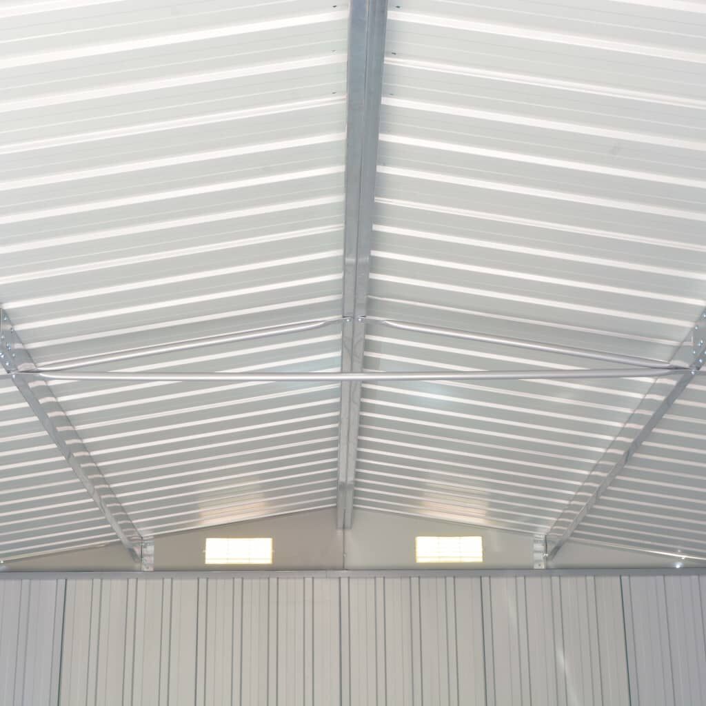 Garden Shed 257x298x178 cm Metal Grey Price