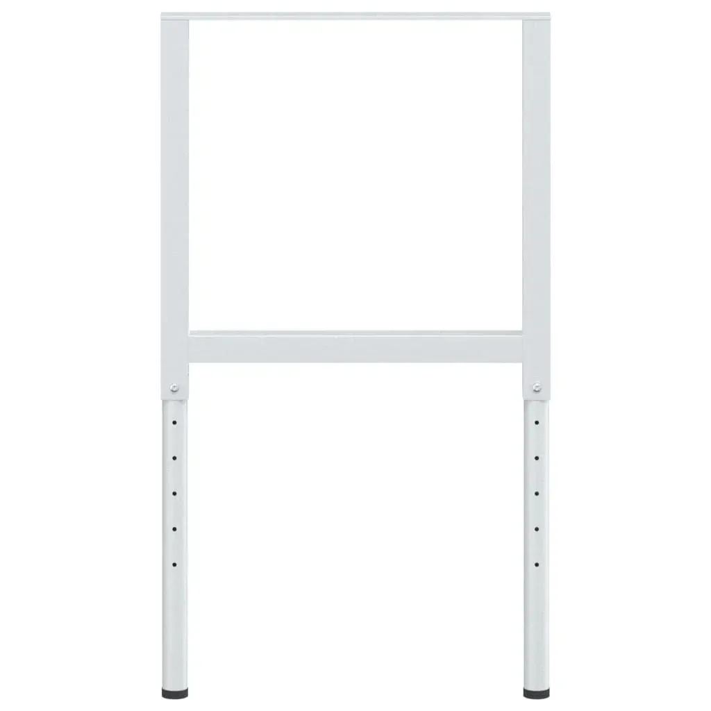 Adjustable Work Bench Frames 2 pcs Metal 55x(69-95.5) cm Grey Price