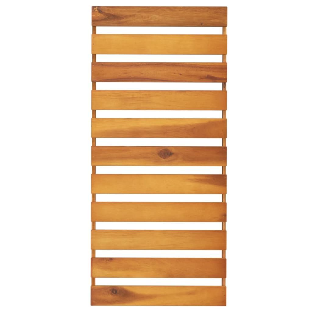 3-Tier Folding Shelf Brown 70x31x63 cm Solid Wood Acacia Price
