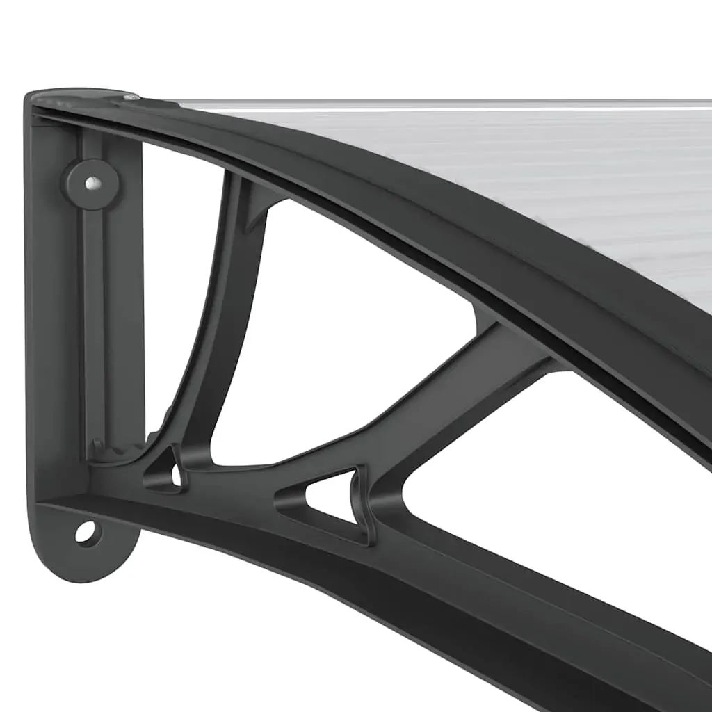 Door Canopy Black 150x100 cm Polycarbonate Price