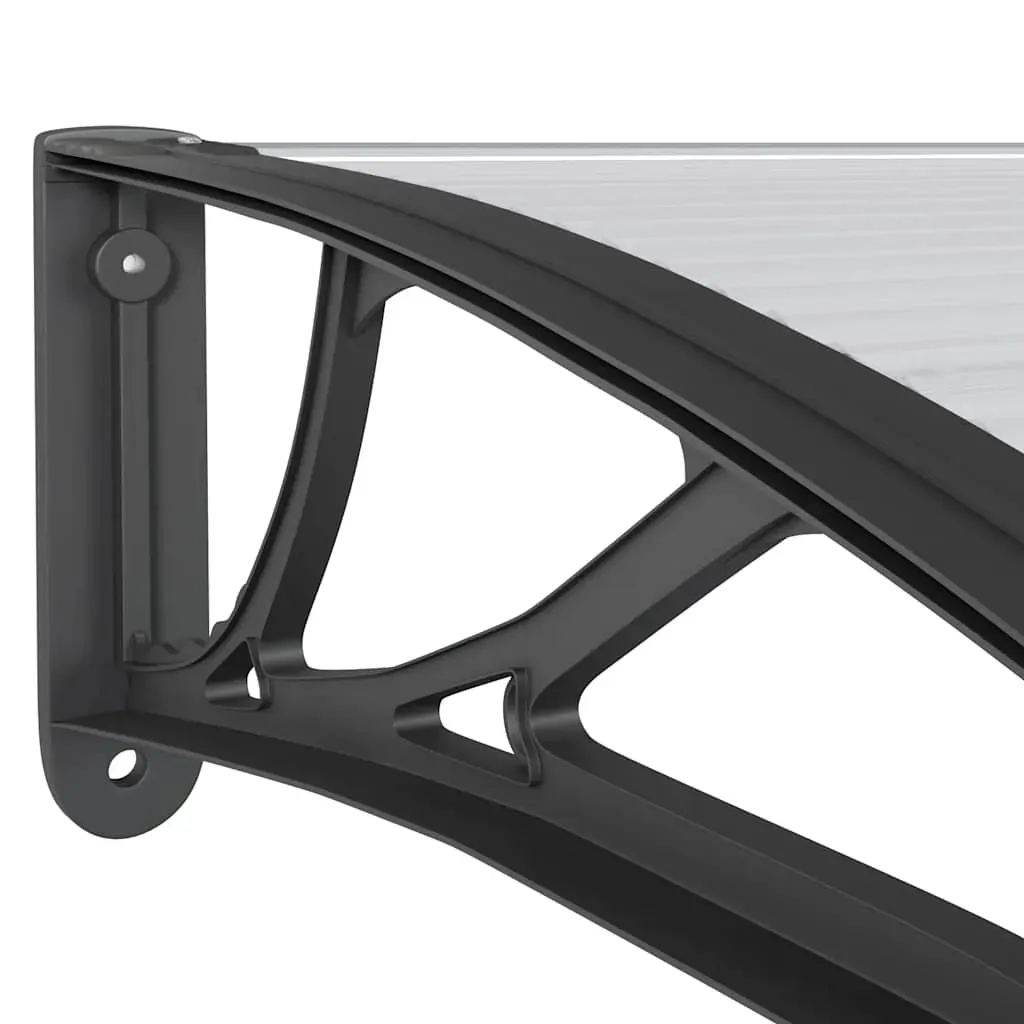Door Canopy Black 300x100 cm Polycarbonate Price